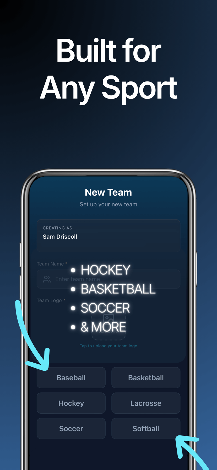 Built for any sport — hockey, basketball, soccer & more